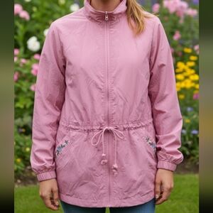 Vintage Blair windbreaker jacket embroidered floral size m